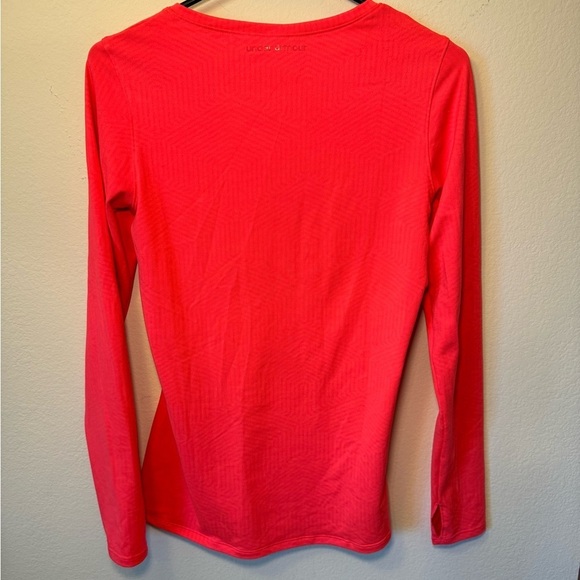 Under armor women’s cold gear fitted neon long sleeve top size medium - Picture 4 of 6